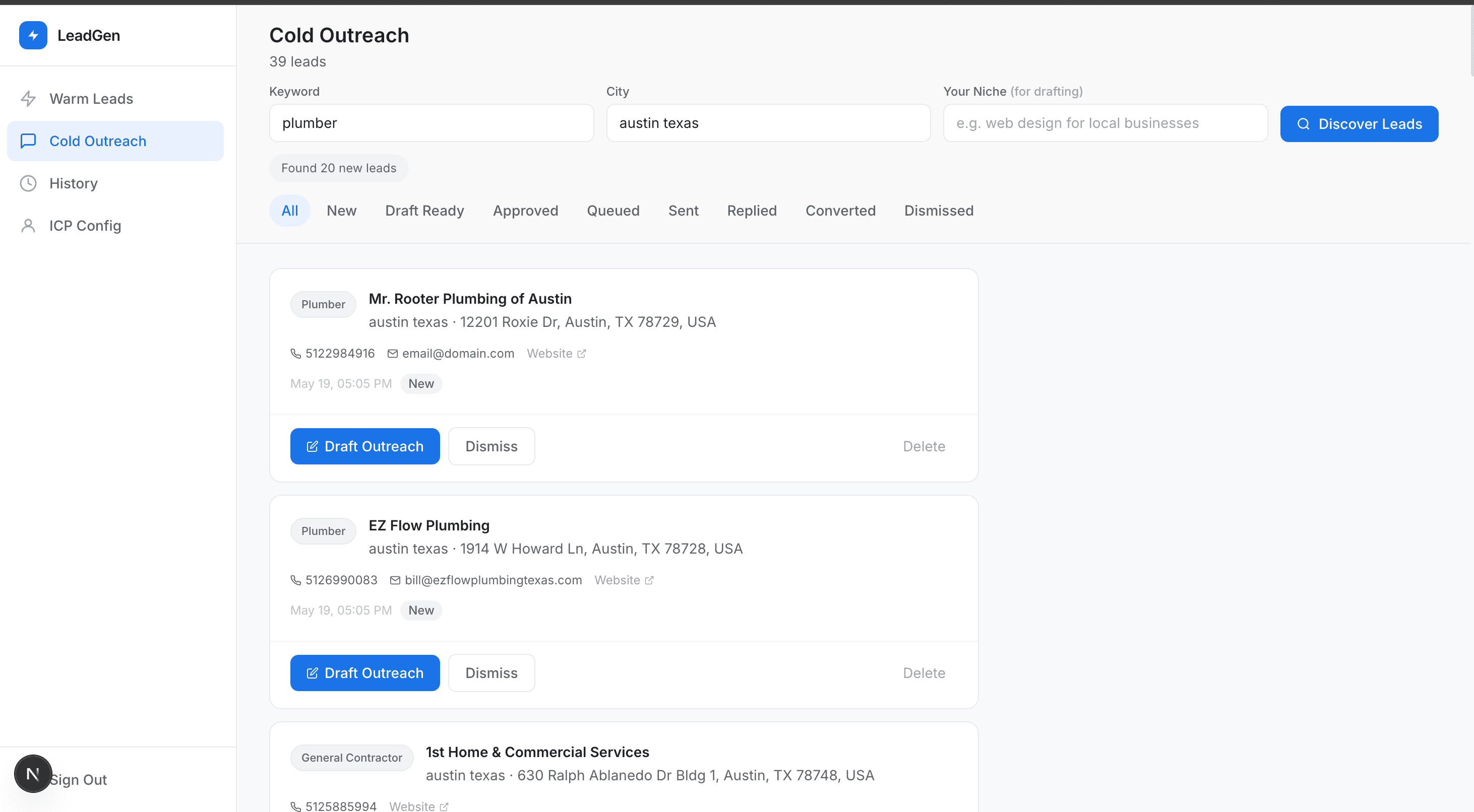 Lead-Gen Tool